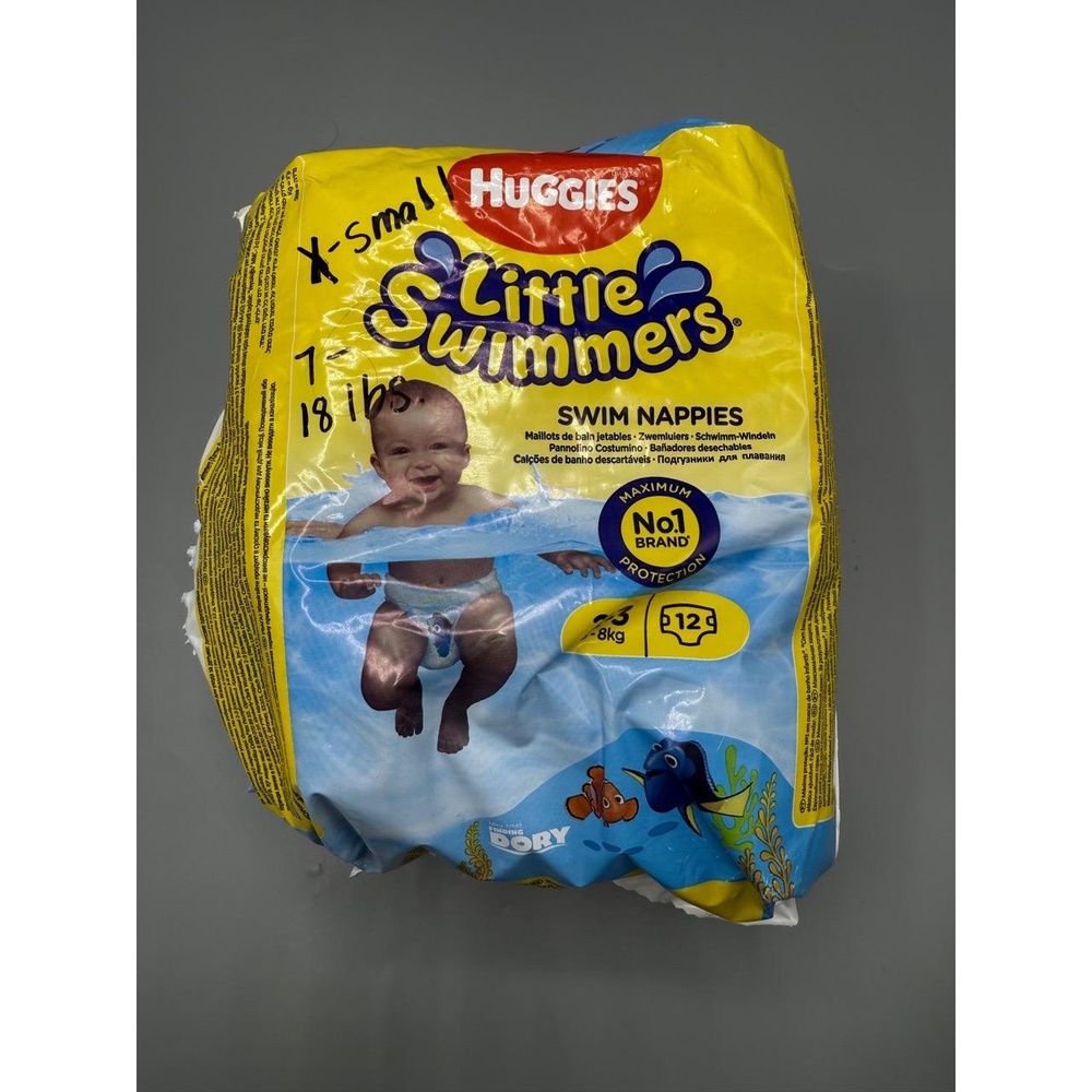 Huggies Little Swimmers Small 16-26lbs 12-Count Disney Nemo No Swell Pool Diaper